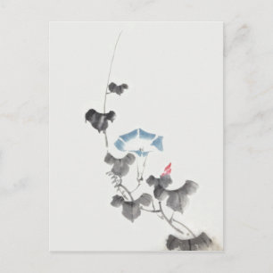 Morning Glory Hokusai Japanse Fine Art Briefkaart