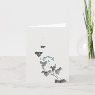 Morning Glory Hokusai Japanse Fine Art Kaart