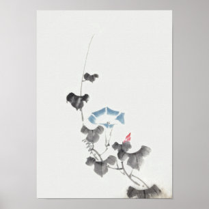 Morning Glory Hokusai Japanse Fine Art Poster