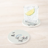 Morning Glory Hokusai Japanse Fine Art Zandsteen Onderzetter (Zijkant)