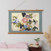 Morning Glory, Hokusai, Ukiyo-e Hangend Wandkleed (Slaapkamer)