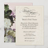 Morning Glory Hydrangea Bridal Shower Kaart (Voorkant / Achterkant)