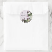 Morning Glory Hydrangea Bruiloft Sticker of Seal (Tas)