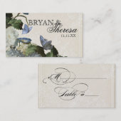 Morning Glory Hydrangea - Kaarten voor het opvange Plaatskaartje (Voorkant / Achterkant)