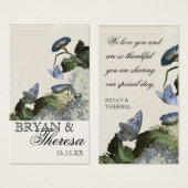 Morning Glory Hydrangea - Labels voor cadeaus Visitekaartje (Voorkant /achterkant)