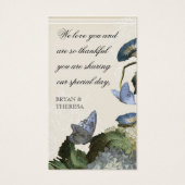 Morning Glory Hydrangea - Labels voor cadeaus Visitekaartjes (Achterkant)