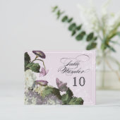 Morning Glory Hydrangea - Tafelzitnummers Briefkaart (Staand voorkant)