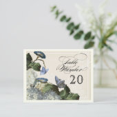 Morning Glory Hydrangea - Tafelzitnummers Briefkaart (Staand voorkant)