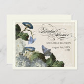 Morning Glory Hydrangea - Vrijgezellenfeest Briefk Uitnodiging Briefkaart (Voorkant / Achterkant)