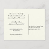 Morning Glory Hydrangea - Vrijgezellenfeest Briefk Uitnodiging Briefkaart (Achterkant)