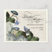 Morning Glory Hydrangea - Vrijgezellenfeest Briefk Uitnodiging Briefkaart (Voorkant)