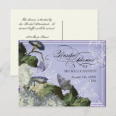 Morning Glory Hydrangea - Vrijgezellenfeest Briefk Uitnodiging Briefkaart (Voorkant / Achterkant)