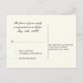 Morning Glory Hydrangea - Wedding Briefkaart RSVP (Achterkant)
