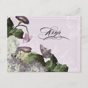Morning Glory Hydrangea - Wedding Briefkaart RSVP