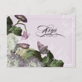 Morning Glory Hydrangea - Wedding Briefkaart RSVP (Voorkant)
