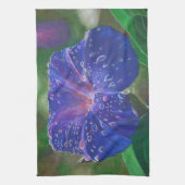 Morning Glory (Ipomoea Purpurea) Petals en Dew Dr. Theedoek (Verticaal)