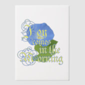 Morning Glory Joy Scripture Vellum Uitnodigingen (Voorkant)