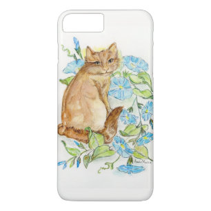 Morning Glory Kat op een iPhone Case