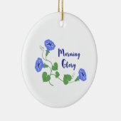 Morning Glory Keramisch Ornament (Rechts)