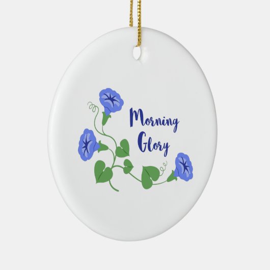 Morning Glory Keramisch Ornament (Rechts)