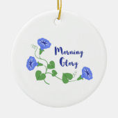 Morning Glory Keramisch Ornament (Voorkant)