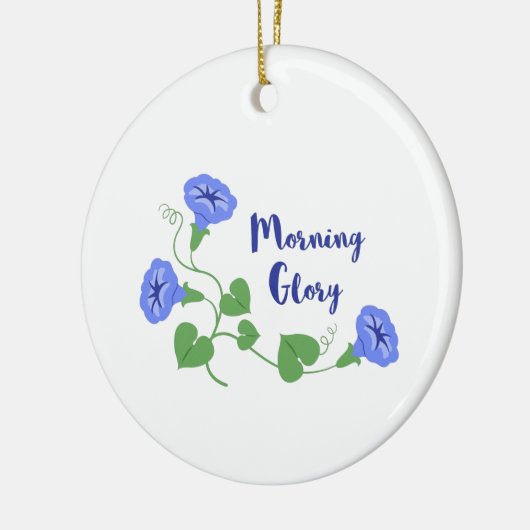 Morning Glory Keramisch Ornament (Links)