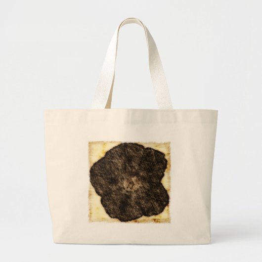 Morning Glory Old Time Sketch Grote Tote Bag (Voorkant)