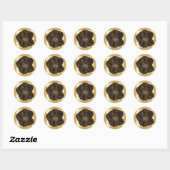 Morning Glory Old Time Sketch Ronde Sticker (Vel)