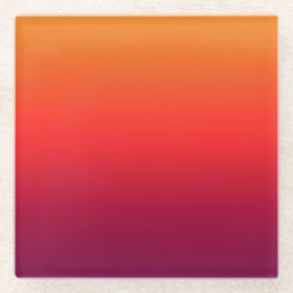 Morning Glory Ombre Gradient Glazen Onderzetter