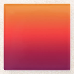 Morning Glory Ombre Gradient Glazen Onderzetter