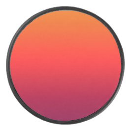 Morning Glory Ombre Gradient Hockey Puck