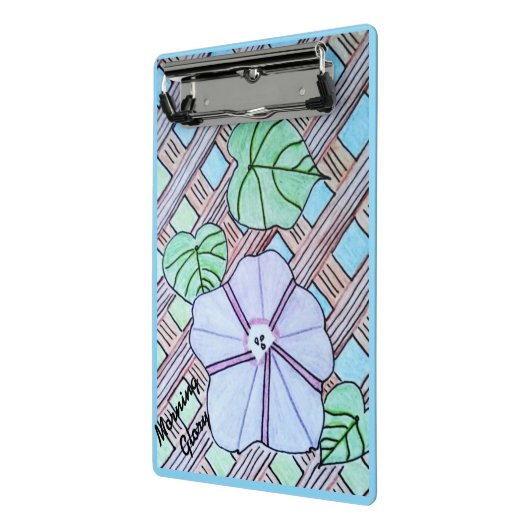 Morning Glory op Trellis klembord (Angled2)