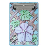 Morning Glory op Trellis klembord (Voorkant)