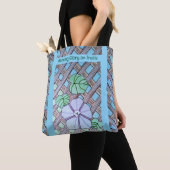 Morning Glory op Trellis Tote Bag (Dichtbij)