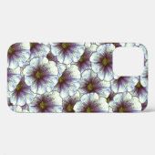 Morning Glory Paars en White Case-Mate iPhone Case (Achterkant (horizontaal))