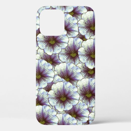 Morning Glory Paars en White Case-Mate iPhone Case (Achterkant)