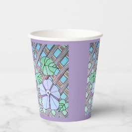 Morning Glory Paarse papieren beker