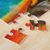 Morning Glory Pool Yellowstone kerstgroet Legpuzzel (Zijkant)