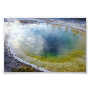 Morning Glory Pool, Yellowstone National Park Foto Afdruk