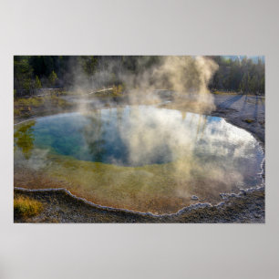 Morning Glory Pool, Yellowstone National Park Poster