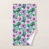 Morning Glory Retro Bloemen Patroon Bad Handdoek (Handdoek)