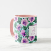Morning Glory Retro Floral Mok (Voorkant links)