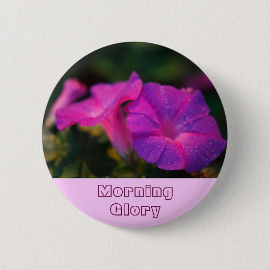 morning glory ronde button 5,7 cm (Voorkant)