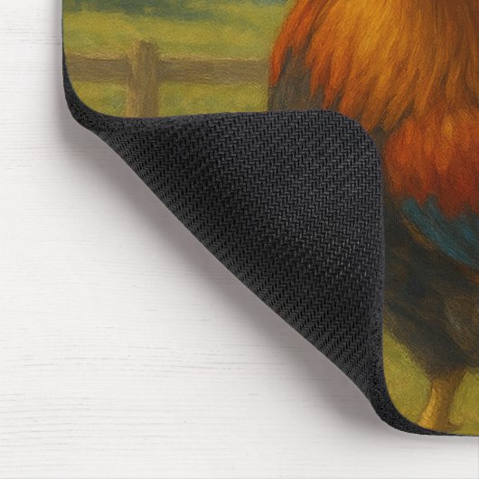 “Morning Glory Rooster on the Farm” Muismat (Hoek)