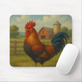 “Morning Glory Rooster on the Farm” Muismat (Met muis)