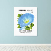 Morning Glory  Seed Packet Canvas Afdruk (Insitu (Houten vloer))