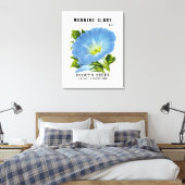 Morning Glory  Seed Packet Canvas Afdruk (Insitu (Slaapkamer))