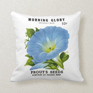 Morning Glory  Seed Packet Kussen