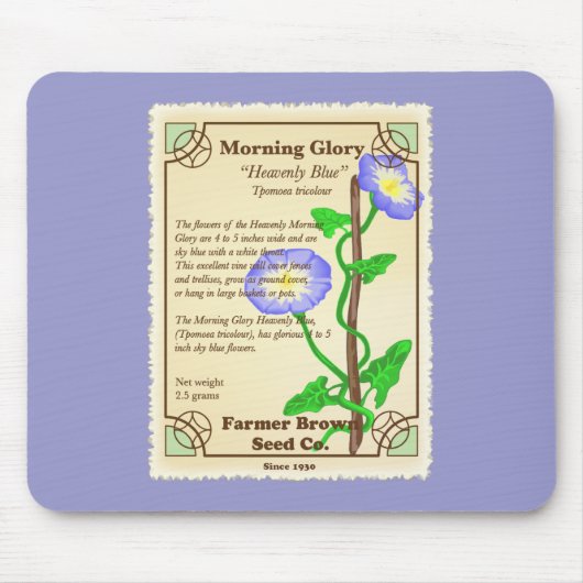 Morning Glory Seed Packet Muismat (Voorkant)
