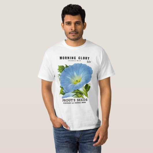 Morning Glory Seed Packet T-shirt (Voorkant volledig)